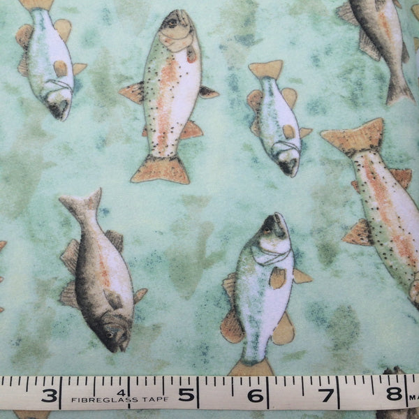 Fabric - Theme - Fish  Country North Quilt Shoppe