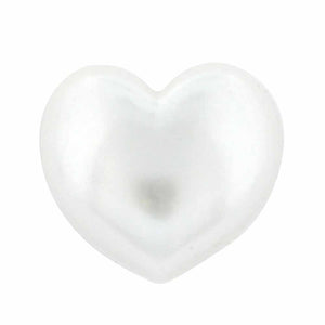 Heart Novelty Button - Pearl