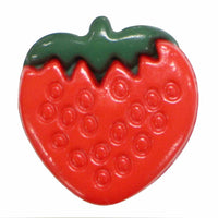 Strawberry Novelty Button - Red