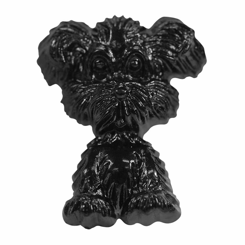 Dog Novelty Button - Black