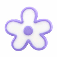 Flower Novelty Button - Purple