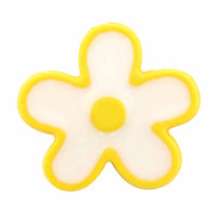 Flower Novelty Button - Yellow