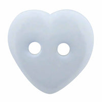 Heart Novelty Button - Light Blue