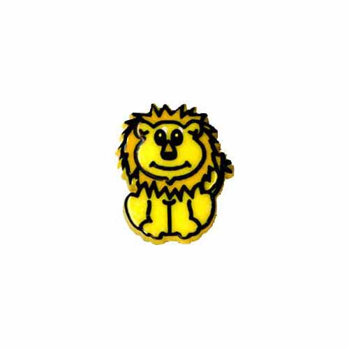 Lion Novelty Button - Yellow