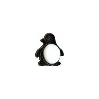 Penguin Novelty Button - Black