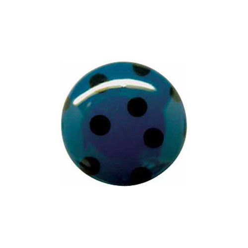 Polka Dot Novelty Button - Teal