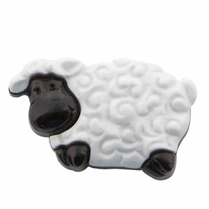 Sheep Novelty Button - White
