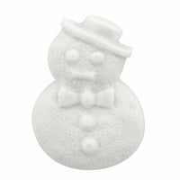 Snowman Novelty Button - White