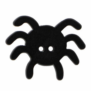 Spider Novelty Button - Black