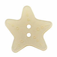Star Novelty Button - Beige