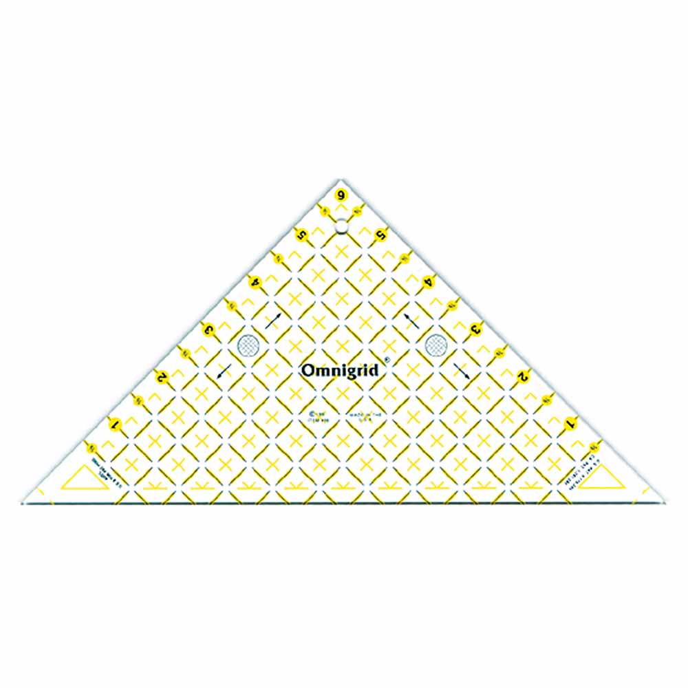 Omnigrid Triangle Ruler for 1⁄2″ Square Triangles - 6″